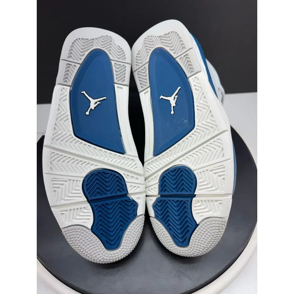 Air Jordan 4 Retro Military Blue GS 2024 Size‎ 5Y Womens 6.5 Sneakers HF4281-141